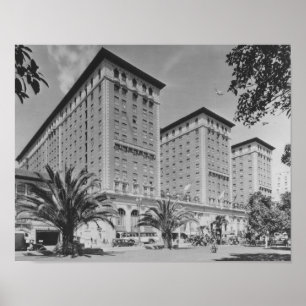 Poster Los Angeles, opinião de CA do hotel de Biltmore e