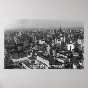 Pôster Los Angeles, opinião do centro de CA da câmara