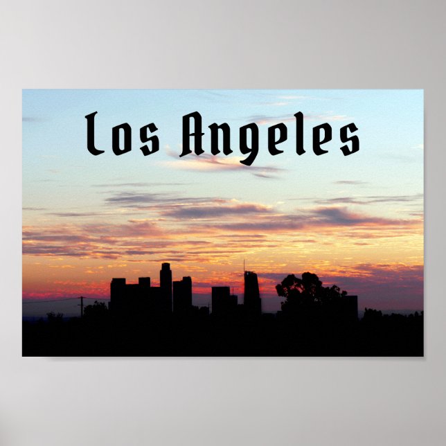 Poster Los Angeles - personalizável (Frente)