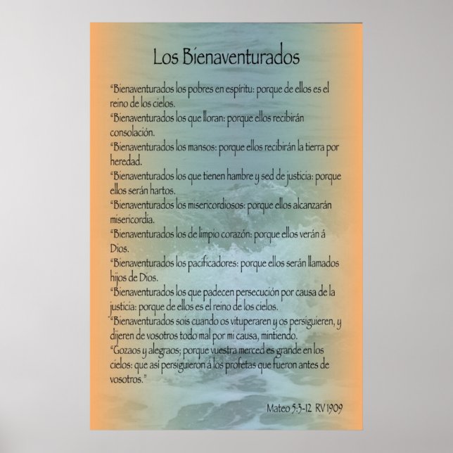 Pôster Los Bienaventurados, Cartel (Frente)
