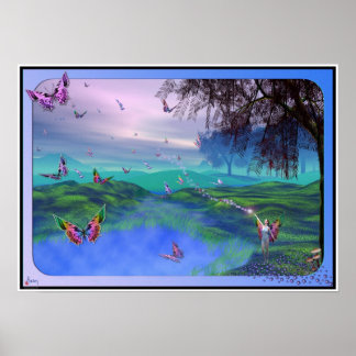 Pôster Los Niños de la Hada Mariposa - Versão 2.0