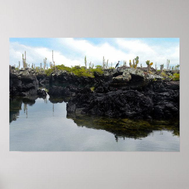 Pôster Los Tuneles nas Ilhas Galapagos (Frente)