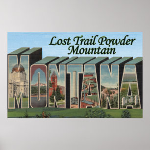 Poster Lost Trail Powder, Montana