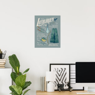 Poster LOTHLORIEN™ Colagem Gráfica em Aquarela