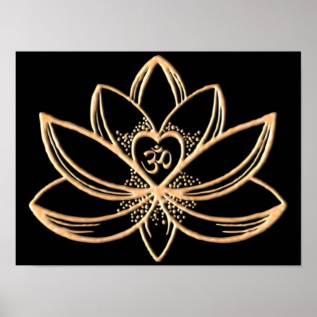 Poster Lótus Dourado  (Frente)