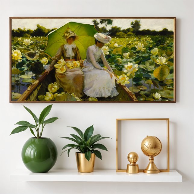 Poster Lotus Lily, Charles Curran (Criador carregado)