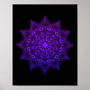 Poster Lótus Mandala Buda Arte Zen Suculenta Botânica B
