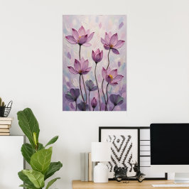 Poster Lótus – Pintura a Óleo