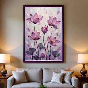 Pôster Lótus – Pintura a Óleo