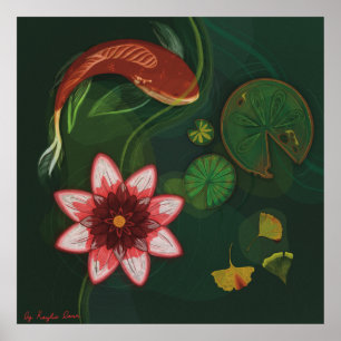 Poster Lotus Pond
