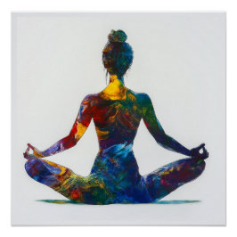 Pôster Lotus Pose Glossy Poster