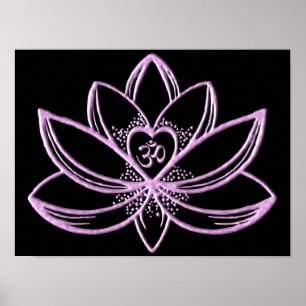 Poster Lótus Rosa