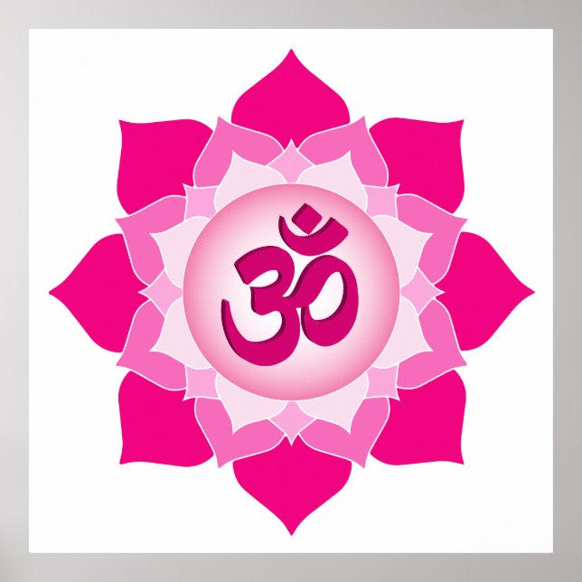 Poster Lótus rosa (Frente)