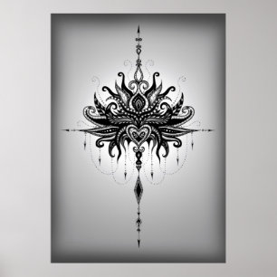Poster Lotusmandala