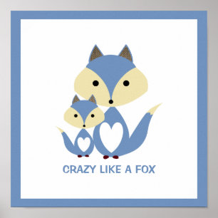 Poster Louca como uma Raposa, Raposa Azul