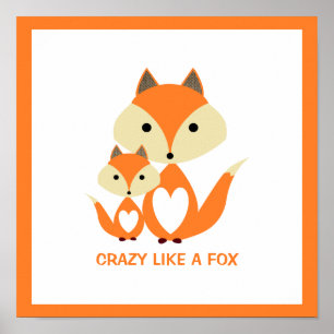 Poster Louca como uma Raposa, Raposa Laranja