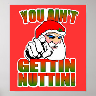 Poster louco do papai noel