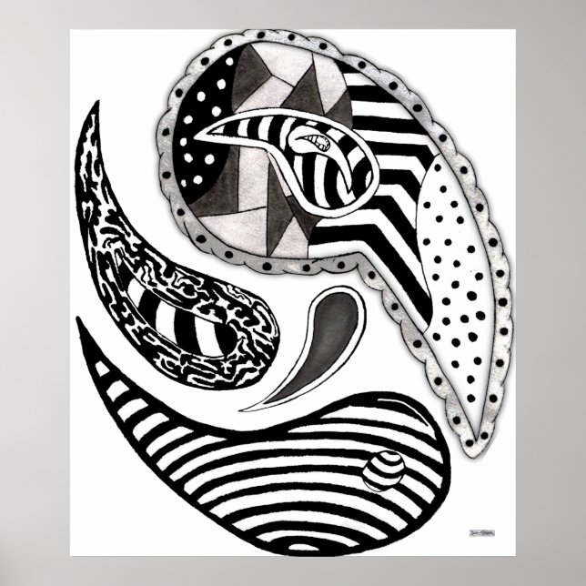 Pôster Louco Paisleys (Frente)