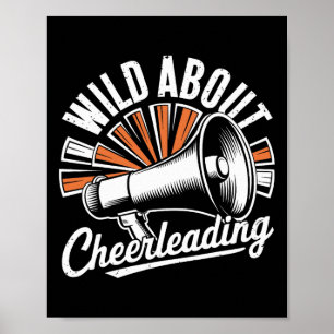 Poster Louco Por Torcida de Cheerleading Engraçado Grito