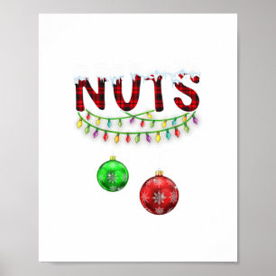 Poster loucos no peito que combinam castanhas engraçadas