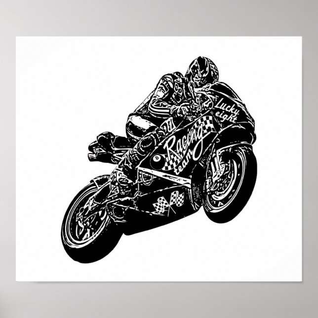 Poster Loucura de moto (Frente)