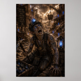 Poster Loucura / Minerador / Minas de Minério Abandonadas