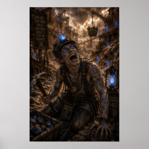 Poster Loucura / Minerador / Minas de Minério Abandonadas