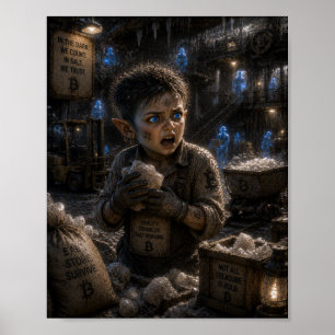 Poster Loucura / Trabalhador de Armazém / Minerador de Sa