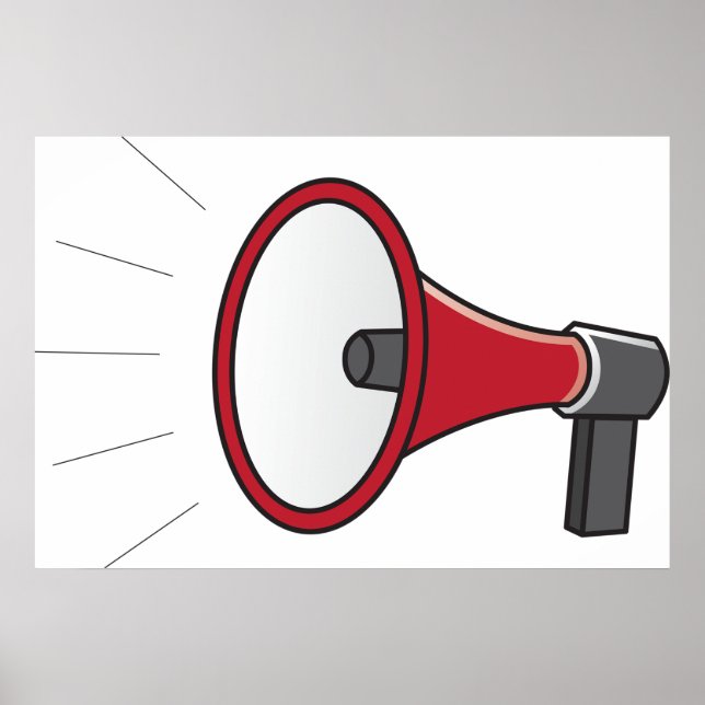 Poster Loud Megaphone (Frente)