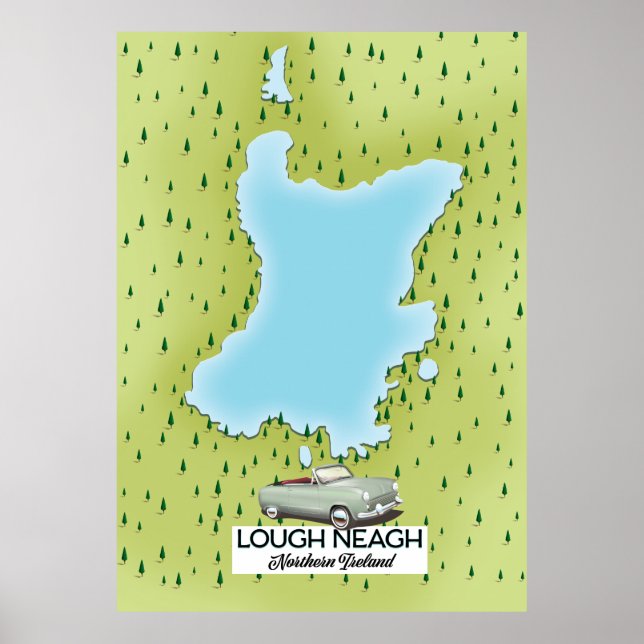 Poster Lough Neagh Irlanda do Norte (Frente)