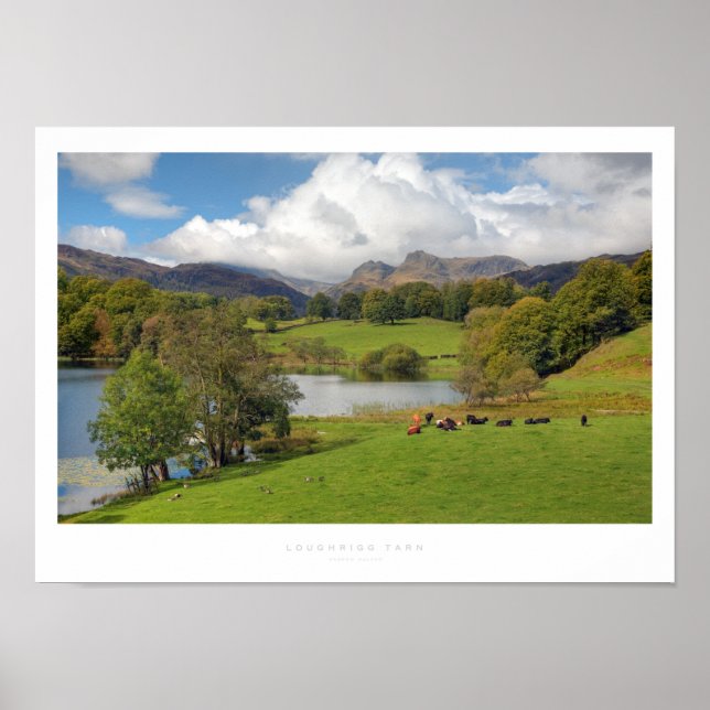 Poster Loughrigg Tarn, Distrito de Lake (Frente)