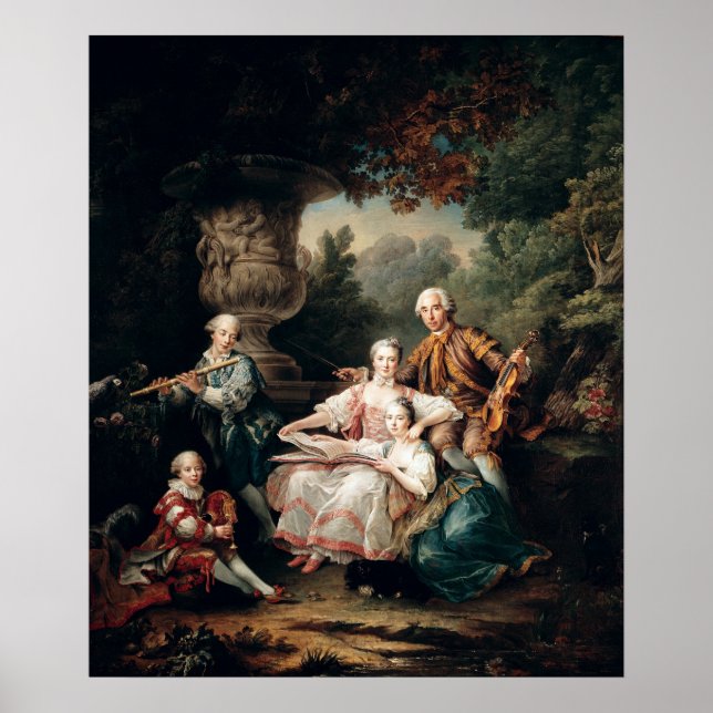 Pôster Louis du Bouchet Marquis de Sourches (Frente)