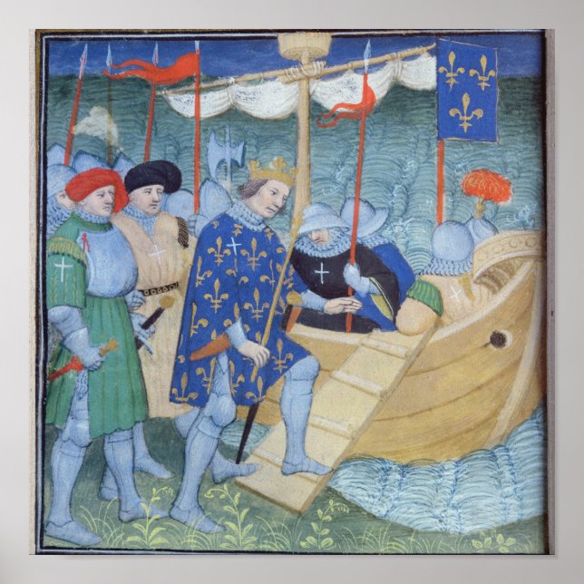 Pôster Louis embarcando para as Cruzadas (Frente)
