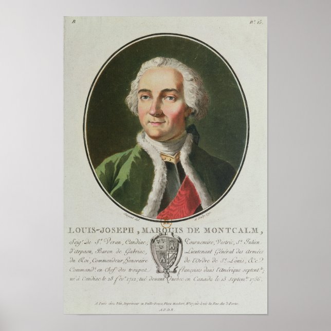 Pôster Louis-Joseph de Montpeace 1790 (Frente)