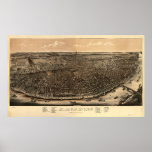 Poster Louis, Missouri em 1896
