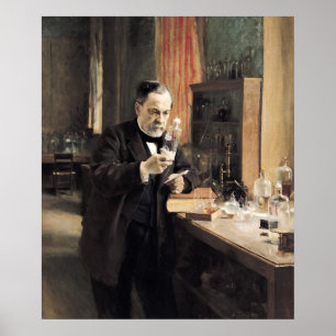 Pôster Louis Pasteur in his Laboratory, 1885