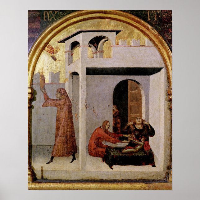 Pôster Louis Toulouse aparecendo na cama doente (Frente)