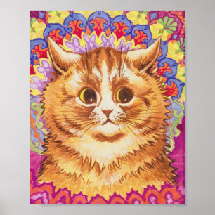 Poster Louis Wain Colorful Cat