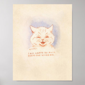Poster Louis Wain - Estou Feliz Porque Todos Me Ama