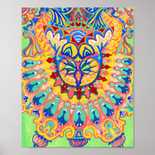 Poster Louis Wain Psychedelic Cat