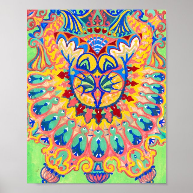 Poster Louis Wain Psychedelic Cat (Frente)
