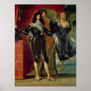 Pôster Louis XIII coroado pela vitória, 1635