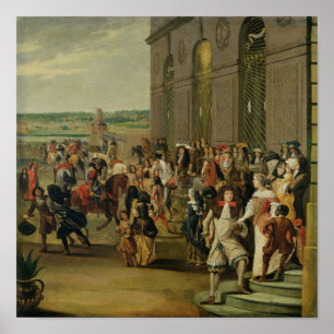 Poster Louis XIV na frente da gruta de Thetis