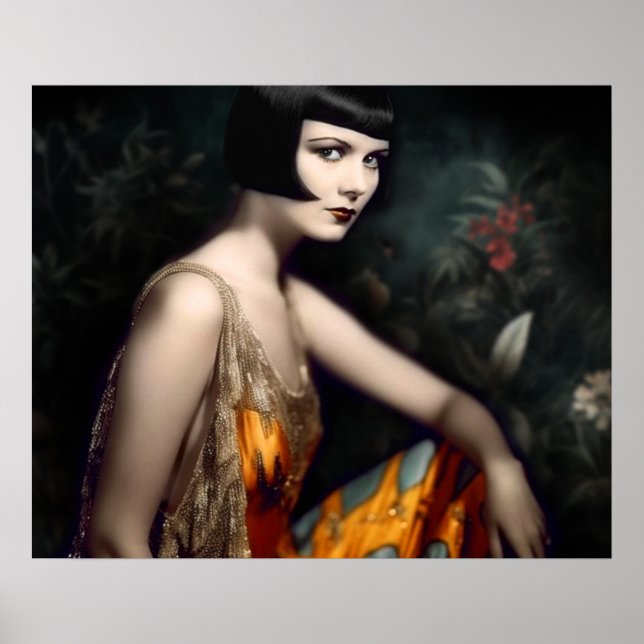 Poster Louise Brooks em Miami, nos anos 20 (Frente)