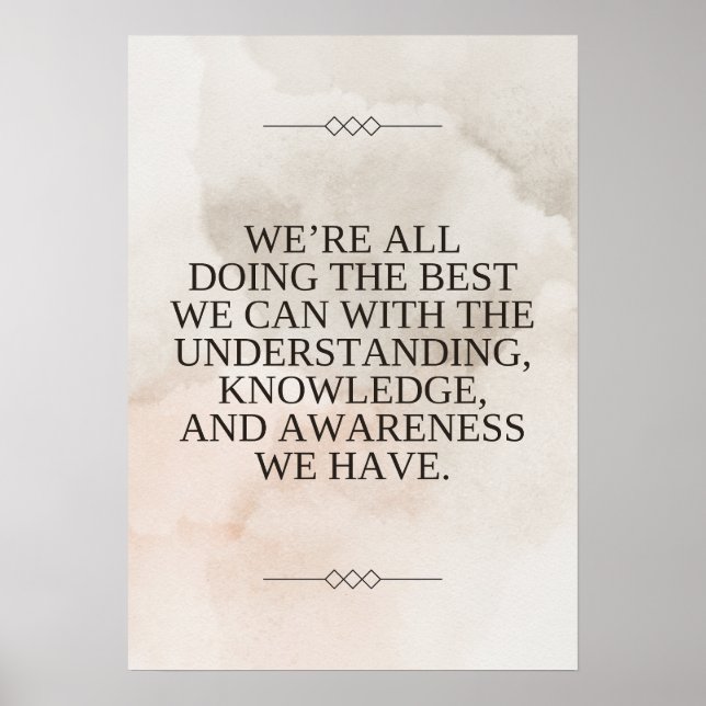 Poster Louise Hay Cote - O Melhor Que Podemos (Frente)