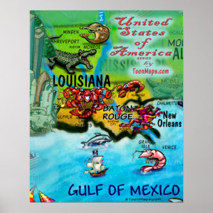 Pôster Louisiana EUA