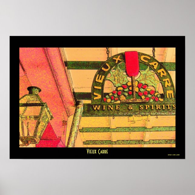 Poster Louisiana Vieux Carre (Frente)