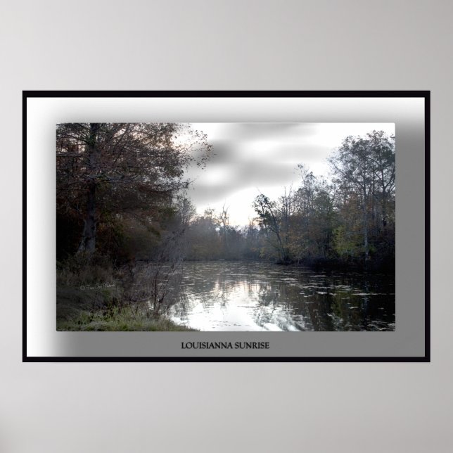 Pôster Louisianna-Sunrise-Poster - Personalizado (Frente)