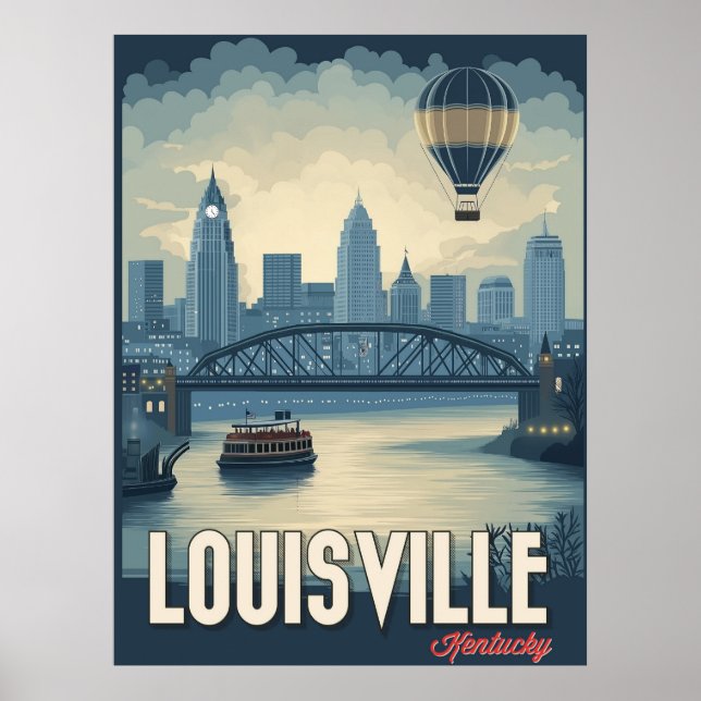 Poster Louisville, Kentucky - Opiniões impressionantes so (Frente)