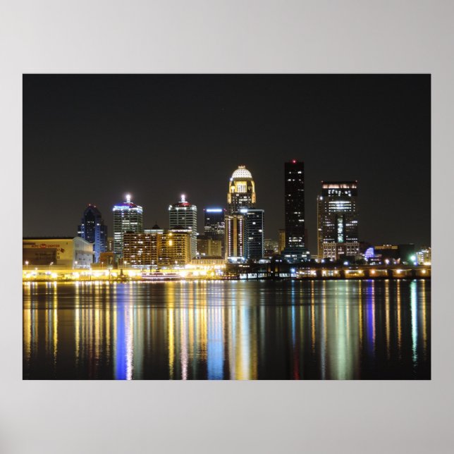 Pôster Louisville skyline print (Frente)